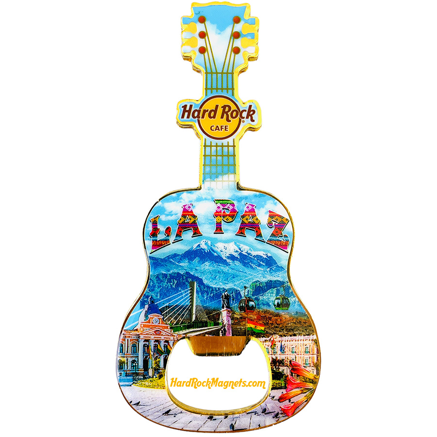 Hard Rock Cafe La Paz V+ Bottle Opener Magnet No. 2