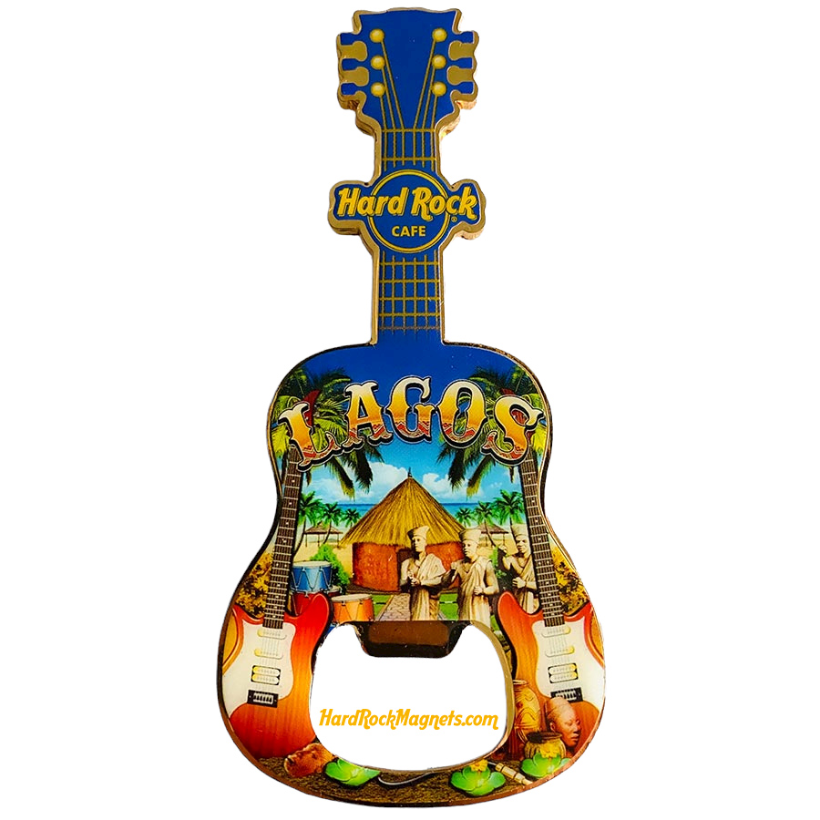Hard Rock Cafe Lagos V+ Bottle Opener Magnet No. 2