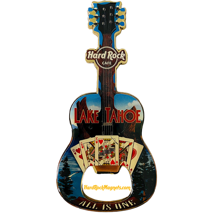 Hard Rock Cafe Lake Tahoe V+ Bottle Opener Magnet No. 2 (V13 version)