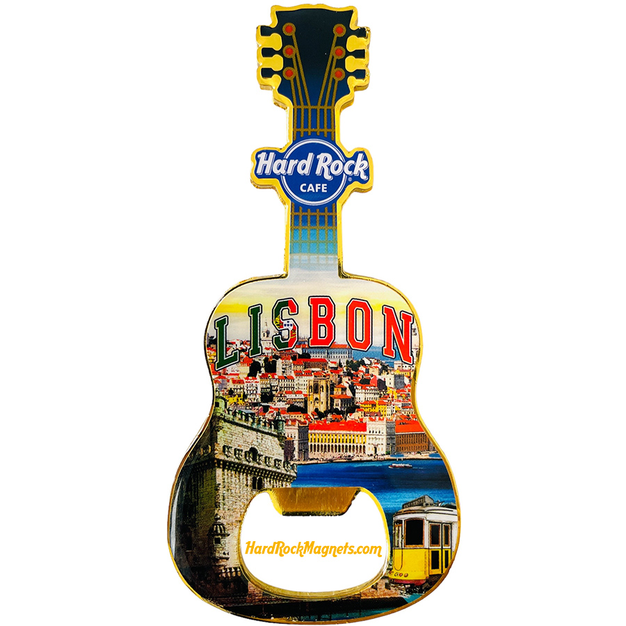 Hard Rock Cafe Lisbon V+ Bottle Opener Magnet No. 4 (V20 version)