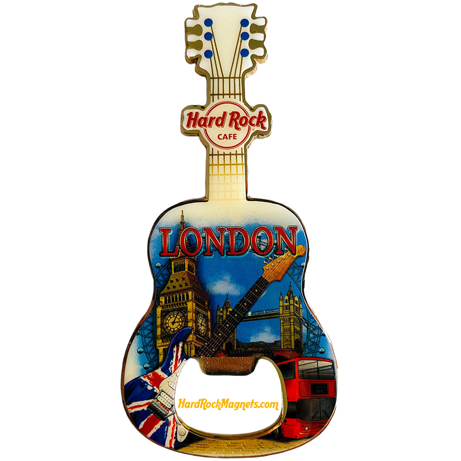 Hard Rock Cafe London V+ Bottle Opener Magnet No. 2 (V14 version)