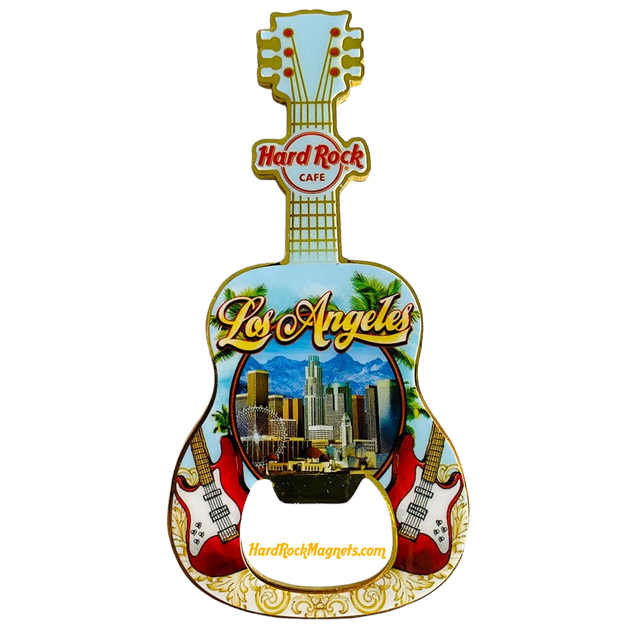 Hard Rock Cafe Los Angeles V+ Bottle Opener Magnet No. 1