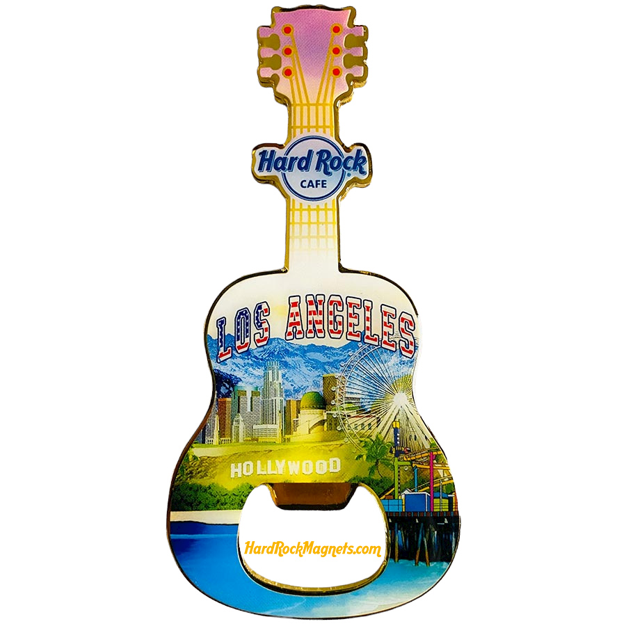 Hard Rock Cafe Los Angeles V+ Bottle Opener Magnet No. 2 (V20 version)