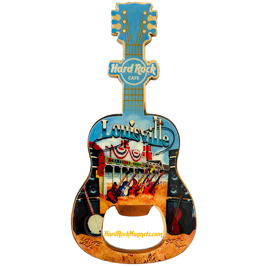 Hard Rock Cafe Louisville V+ Bottle Opener Magnet No. 1 (V8 version)