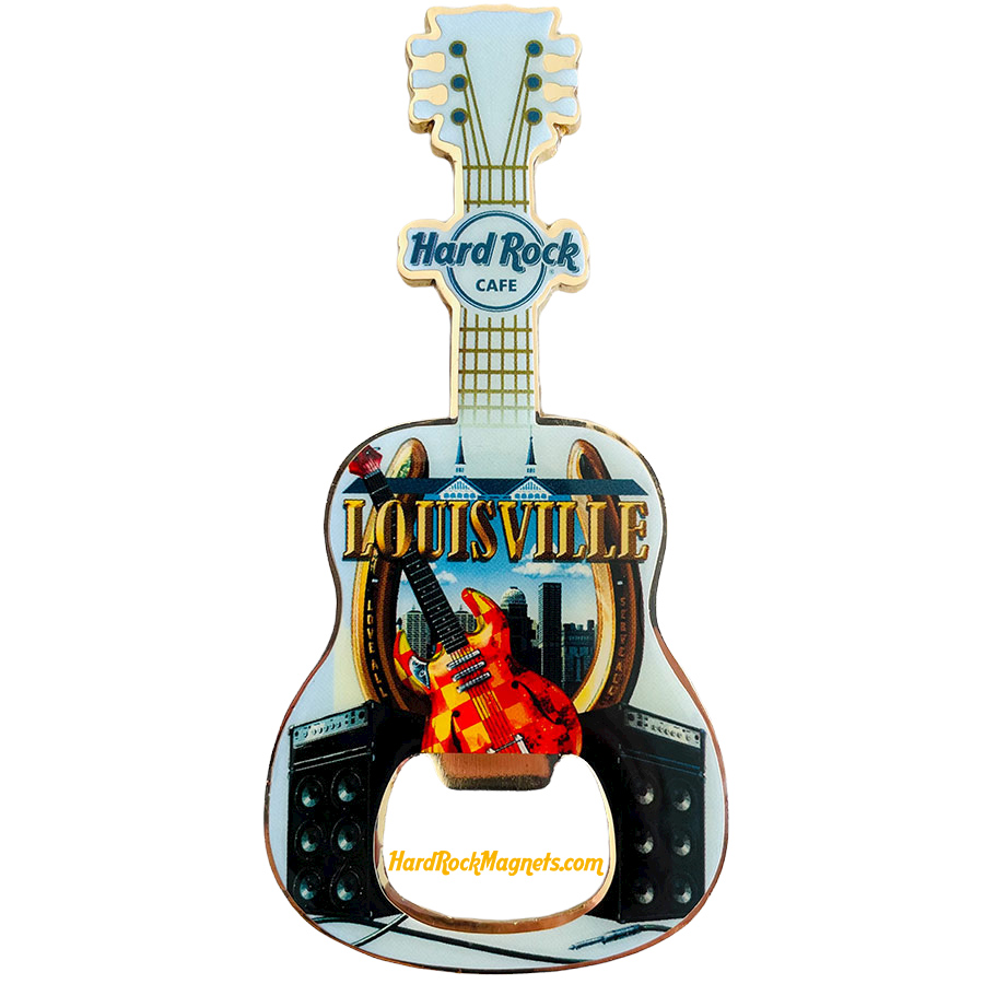Hard Rock Cafe Louisville V+ Bottle Opener Magnet No. 2