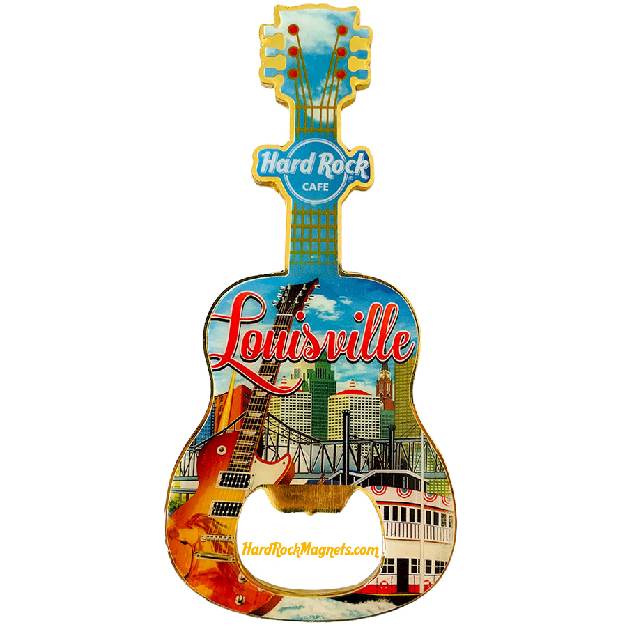 Hard Rock Cafe Louisville V+ Bottle Opener Magnet No. 4 (V17 version)