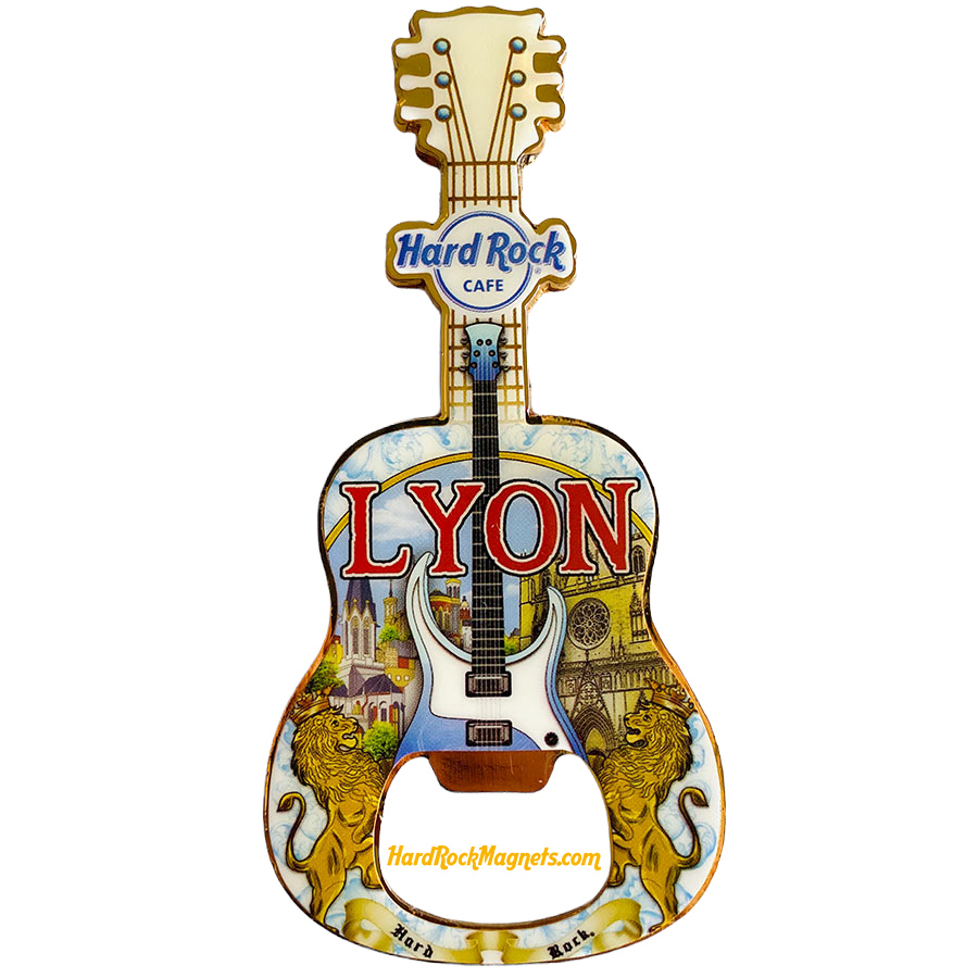 Hard Rock Cafe Lyon V+ Bottle Opener Magnet No. 1