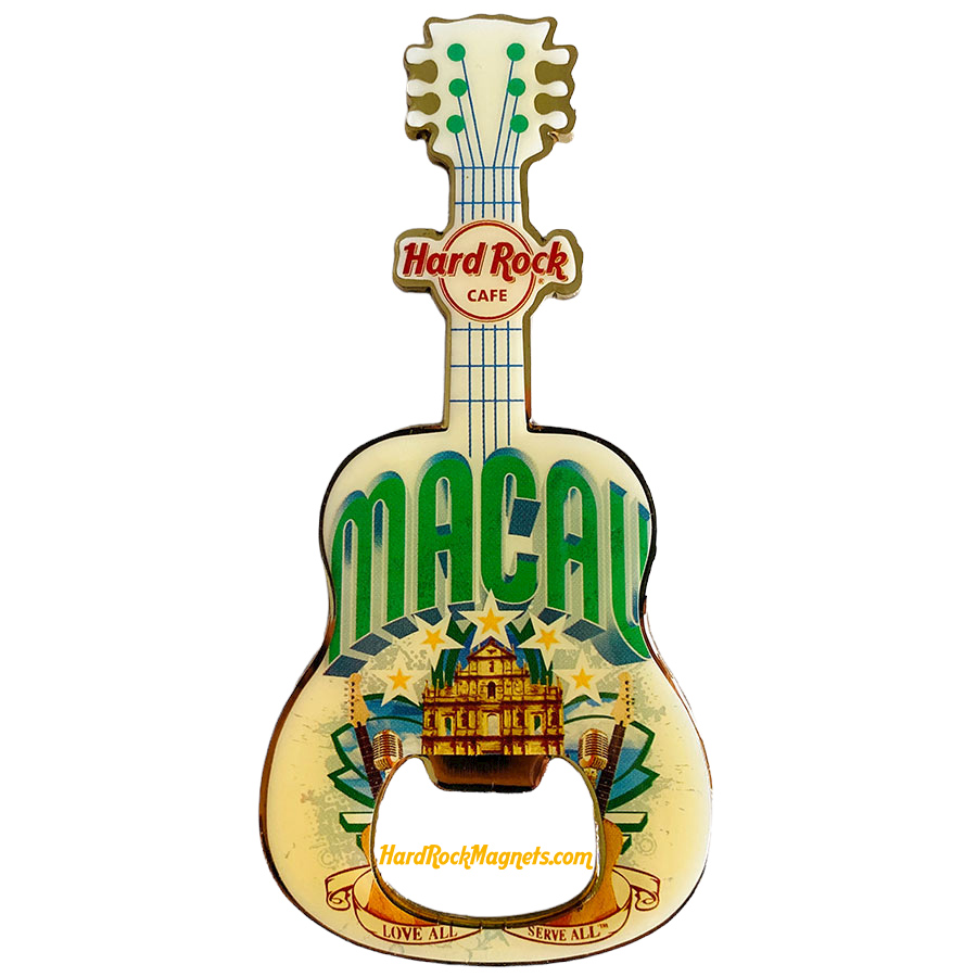 Hard Rock Cafe Macau V+ Bottle Opener Magnet No. 3