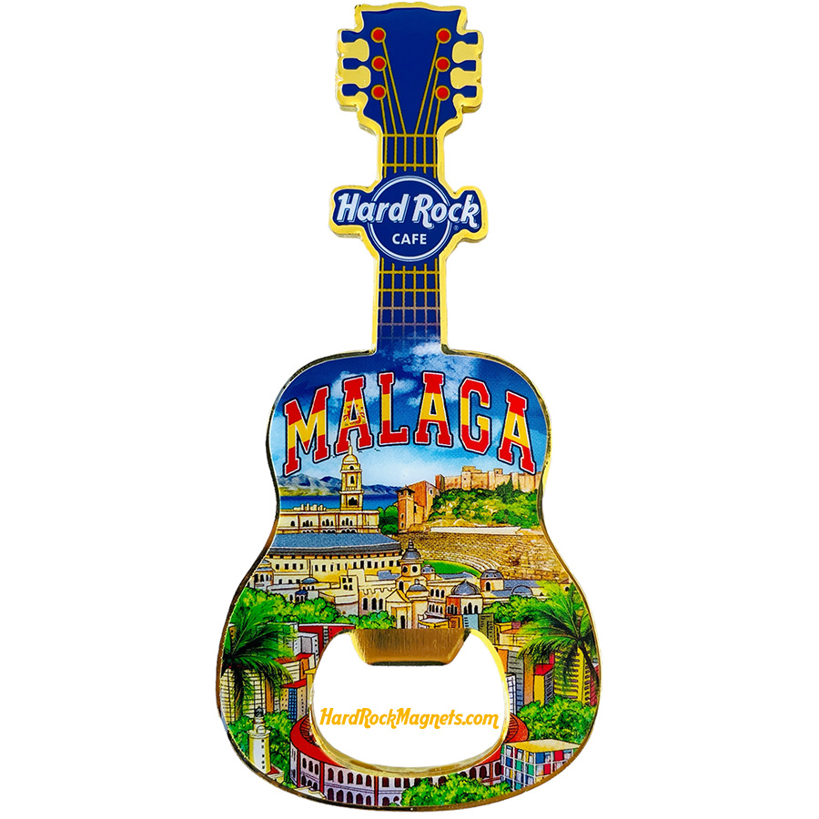 Hard Rock Cafe Malaga V+ Bottle Opener Magnet No. 2 (V20 version)