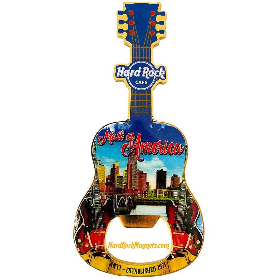 Hard Rock Cafe Mall Of America V+ Bottle Opener Magnet No. 2 (V17 version)