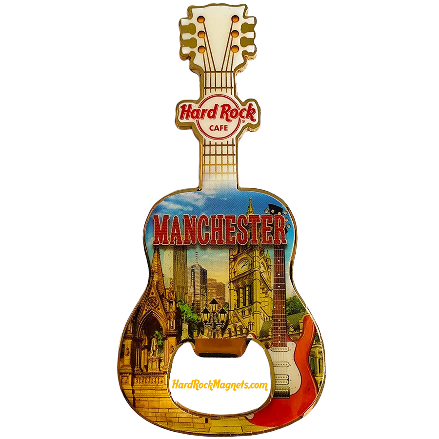 Hard Rock Cafe Manchester V+ Bottle Opener Magnet No. 3