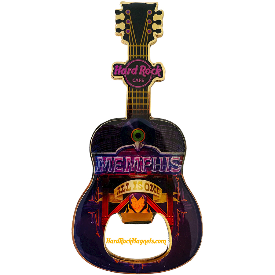 Hard Rock Cafe Memphis V+ Bottle Opener Magnet No. 1 (V8 version)