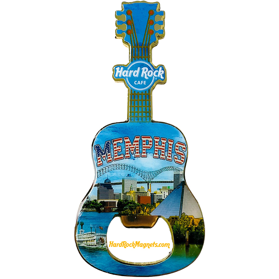 Hard Rock Cafe Memphis V+ Bottle Opener Magnet No. 4 (V20 version)