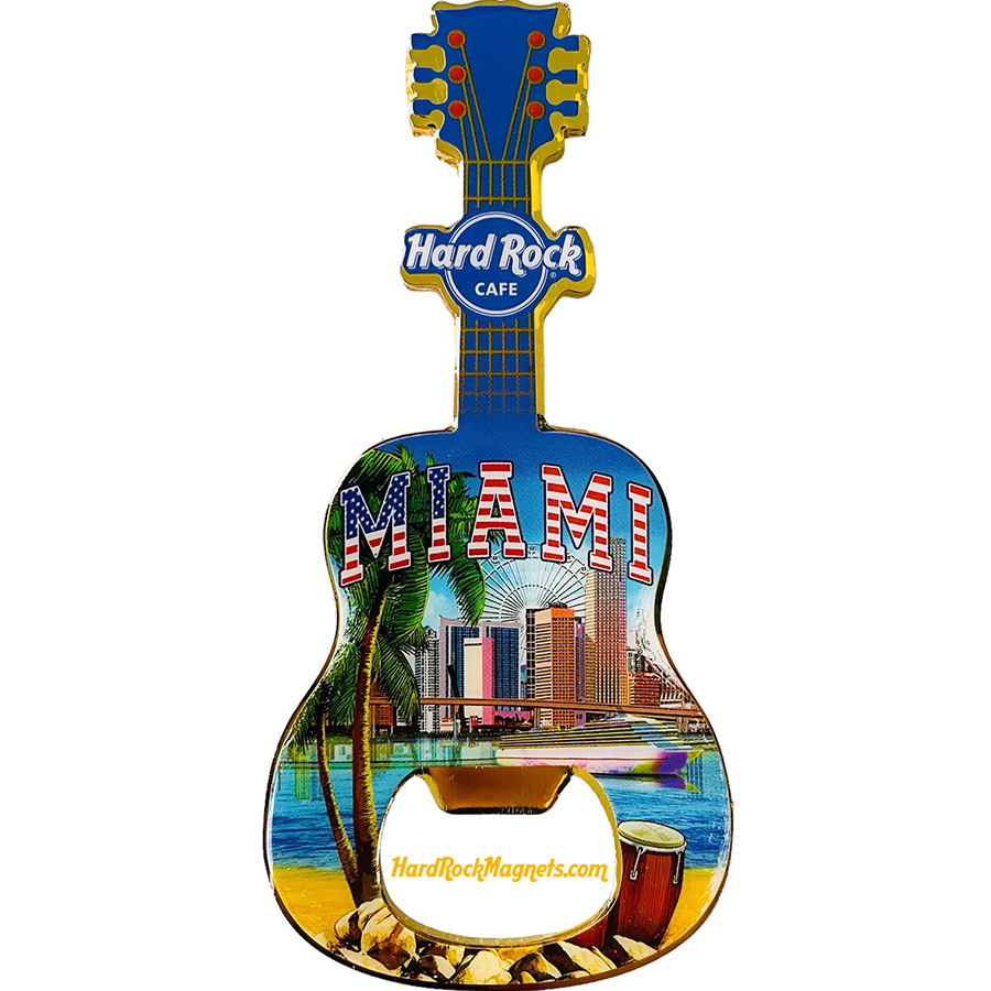 Hard Rock Cafe Miami V+ Bottle Opener Magnet No. 4 (V20 version)