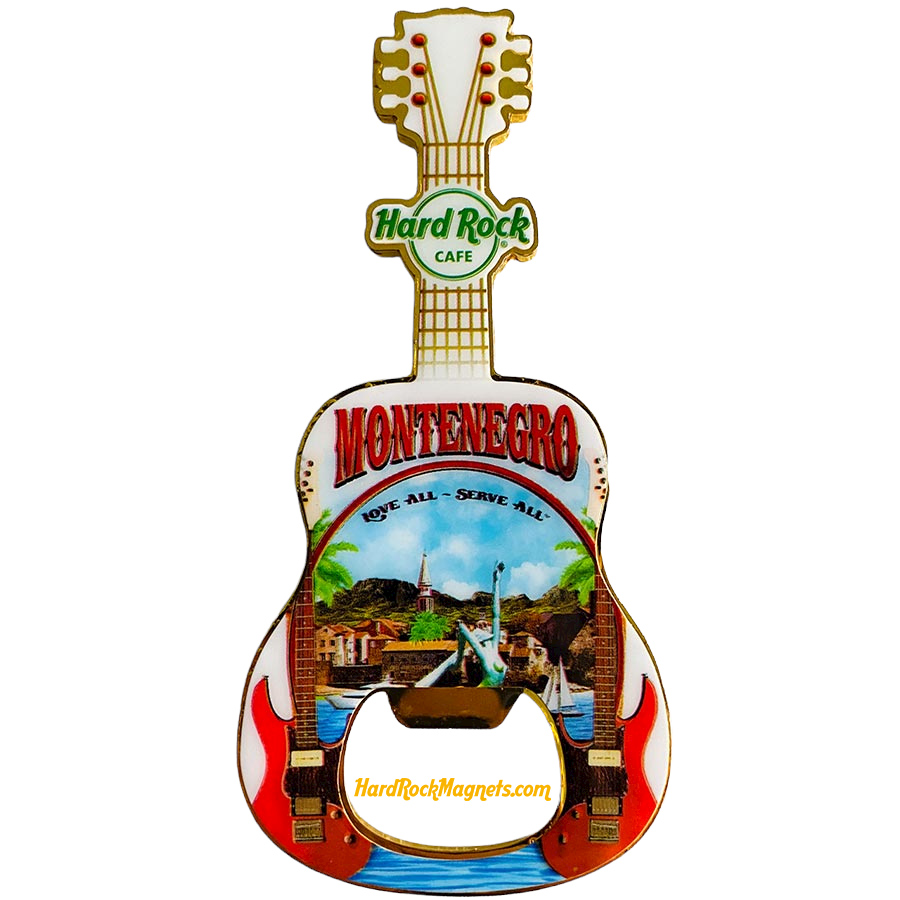Hard Rock Cafe Montenegro V+ Bottle Opener Magnet No. 1