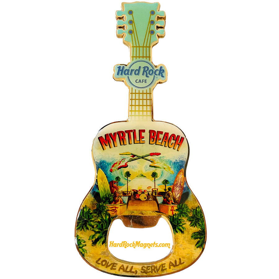 Hard Rock Cafe Myrtle Beach V+ Bottle Opener Magnet No. 1 (V8 version)