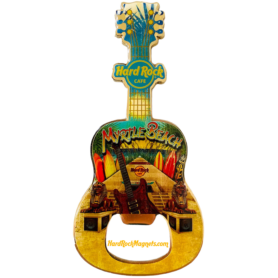 Hard Rock Cafe Myrtle Beach V+ Bottle Opener Magnet No. 2 (V12 version)