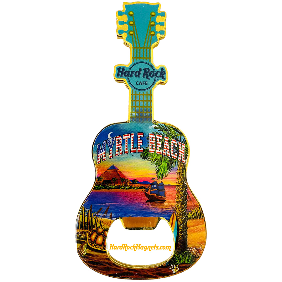 Hard Rock Cafe Myrtle Beach V+ Bottle Opener Magnet No. 6 (V20 version)