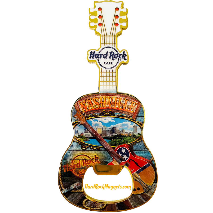 Hard Rock Cafe Nashville V+ Bottle Opener Magnet No. 3 (V17 version)