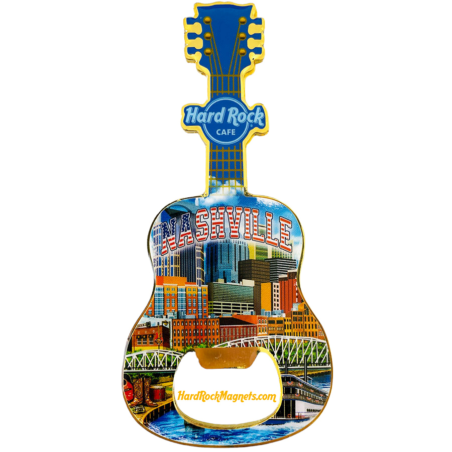 Hard Rock Cafe Nashville V+ Bottle Opener Magnet No. 4 (V20 version)