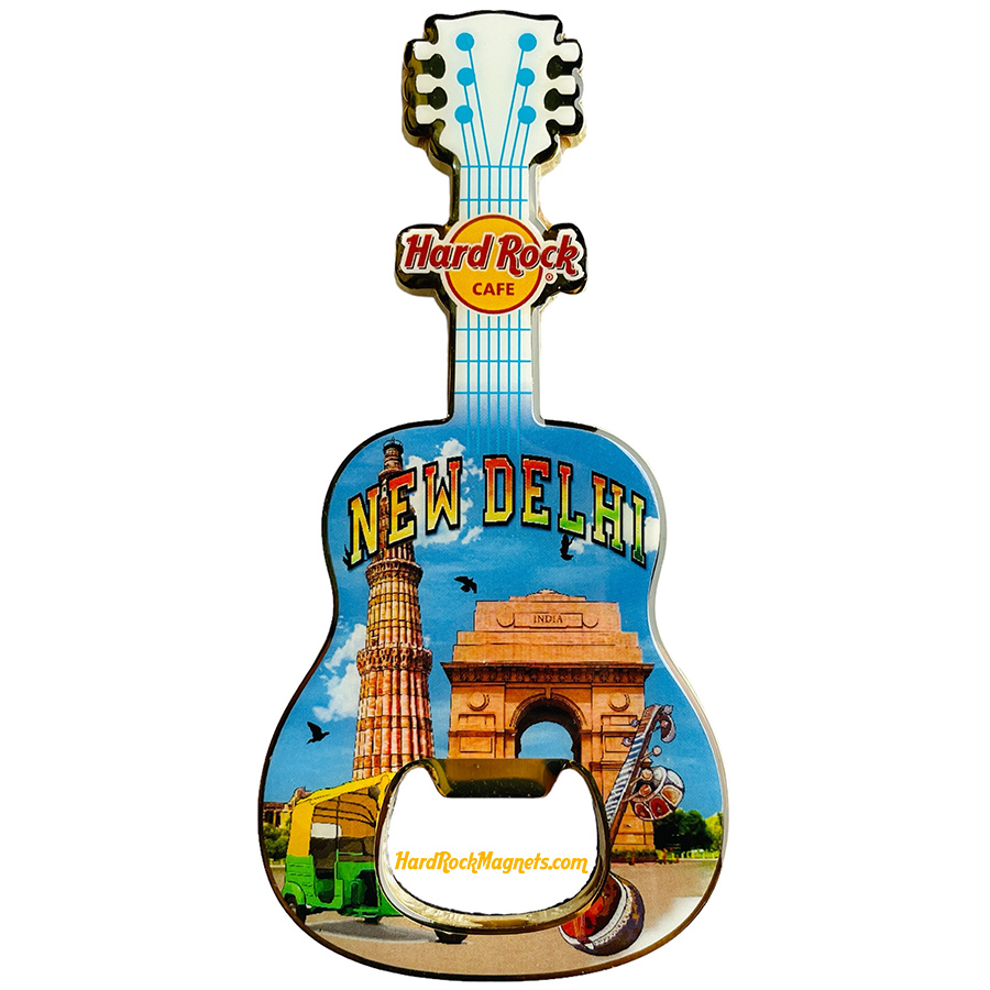 Hard Rock Cafe New Delhi V+ Bottle Opener Magnet No. 2 (V20 version)