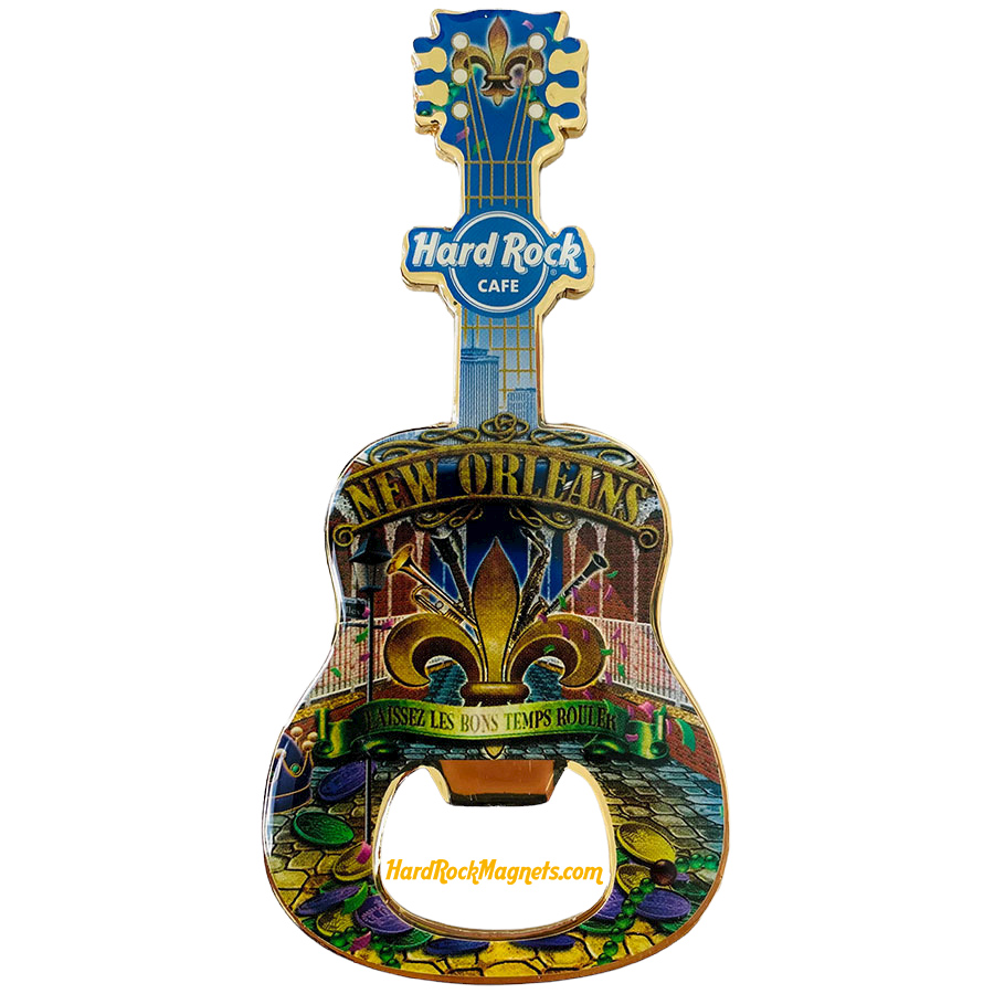 Hard Rock Cafe New Orleans V+ Bottle Opener Magnet No. 3 (V12 version)