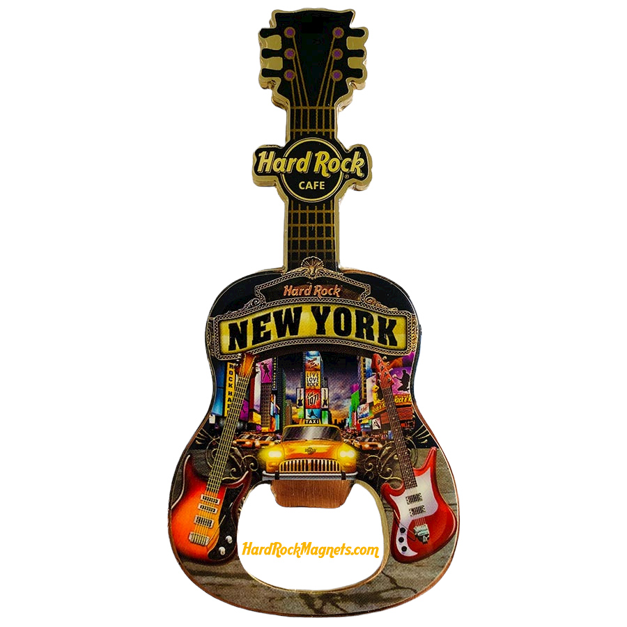 Hard Rock Cafe New York Bottle Opener Magnet No. 4 (V15 version)