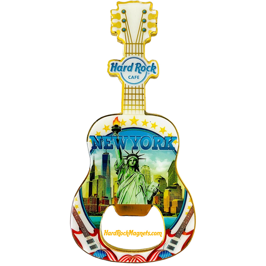 Hard Rock Cafe New York Bottle Opener Magnet No. 5 (V17 version)