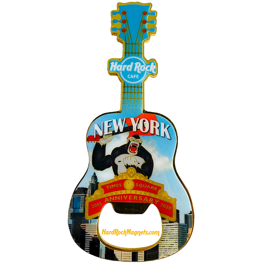 Hard Rock Cafe New York Bottle Opener Magnet No. 6 (15th anniversary - LE 300)