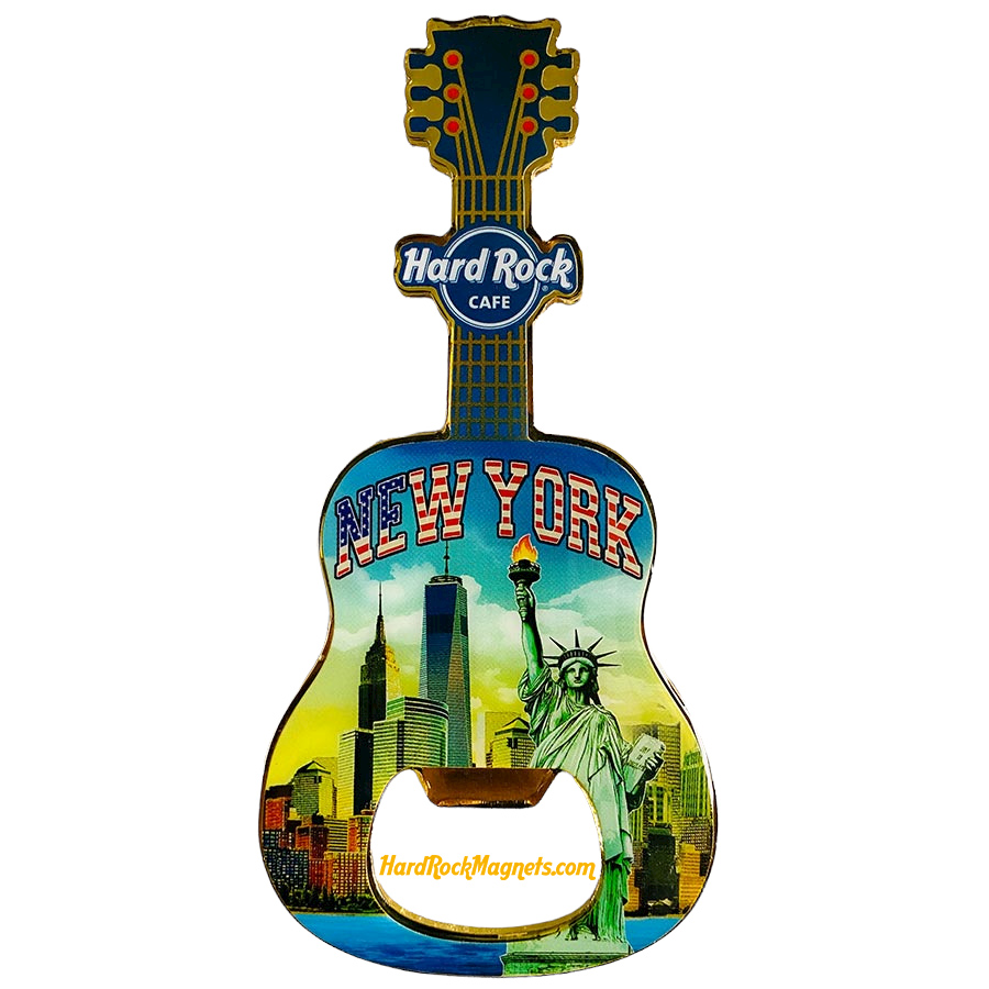 Hard Rock Cafe New York Bottle Opener Magnet No. 7 (V20 version)