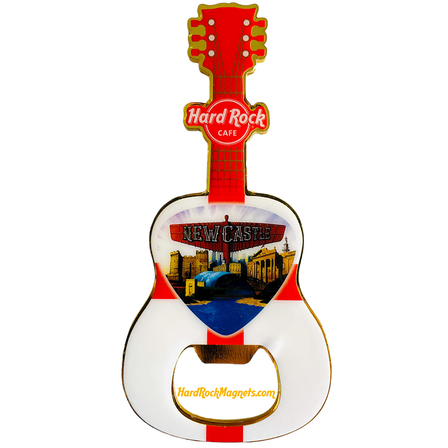 Hard Rock Cafe Newcastle V+ Bottle Opener Magnet No. 1