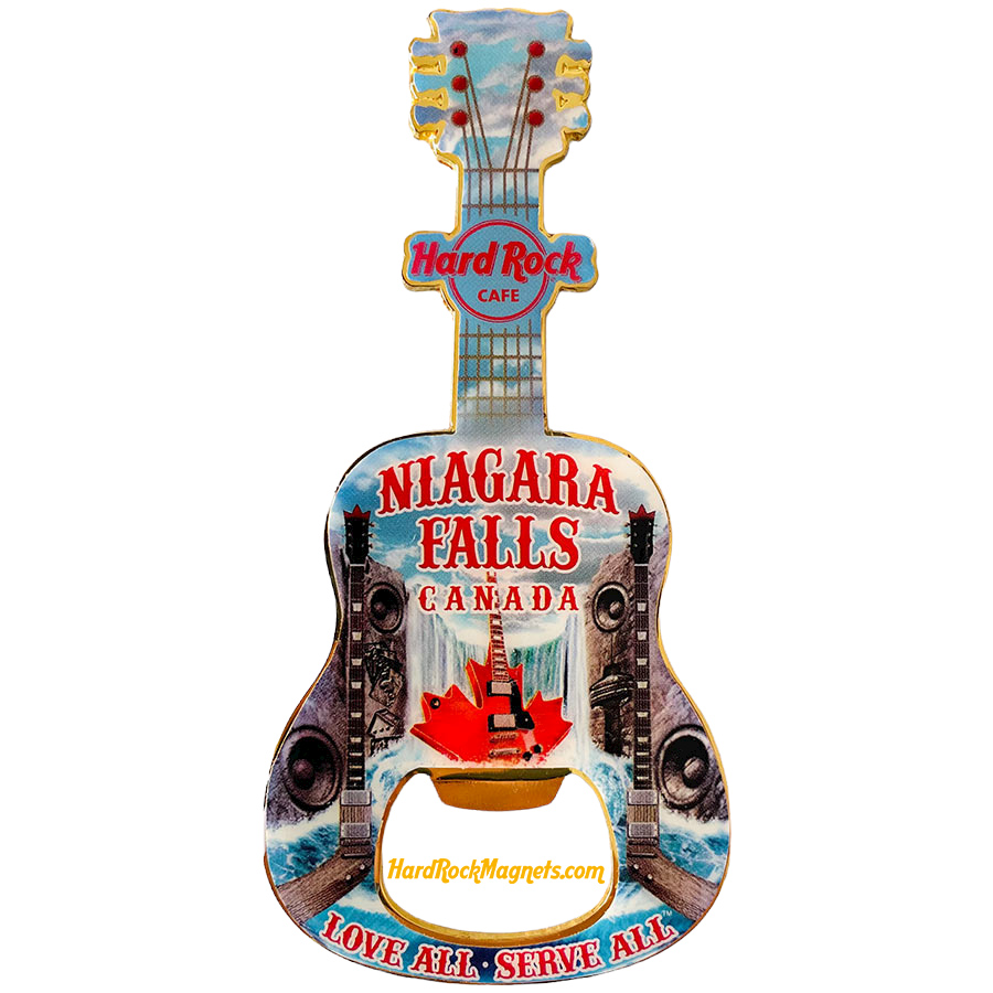 Hard Rock Cafe Niagara Falls Canada V+ Bottle Opener Magnet No. 1