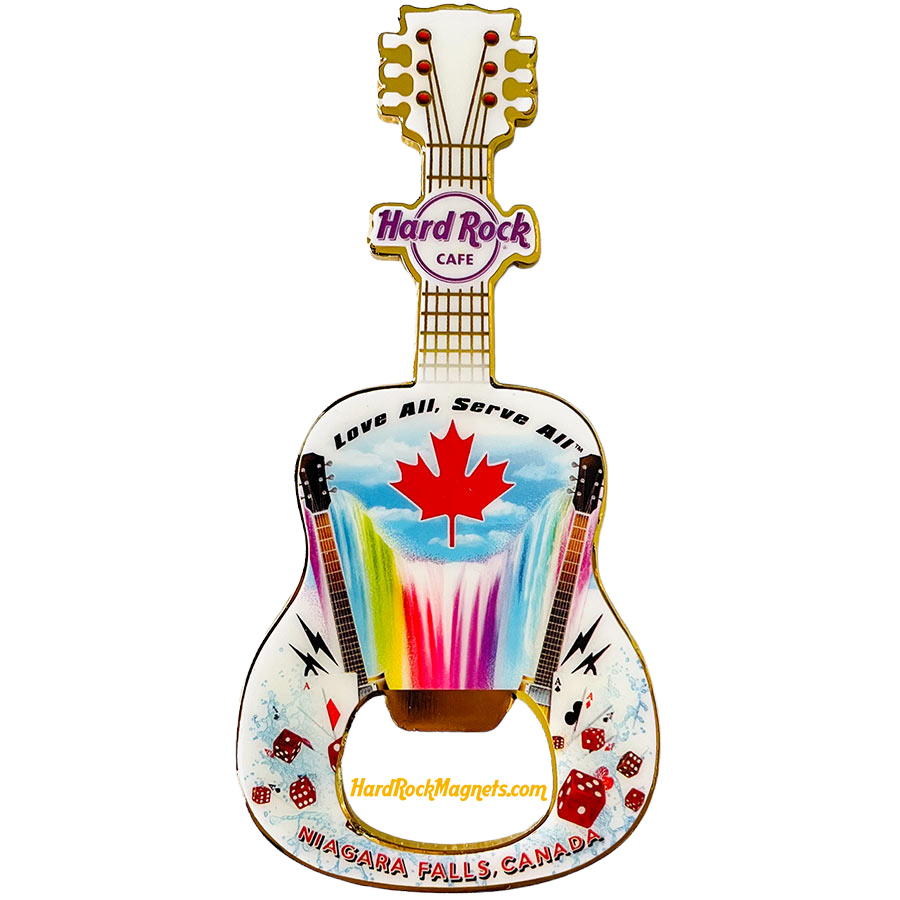 Hard Rock Cafe Niagara Falls Canada V+ Bottle Opener Magnet No. 2