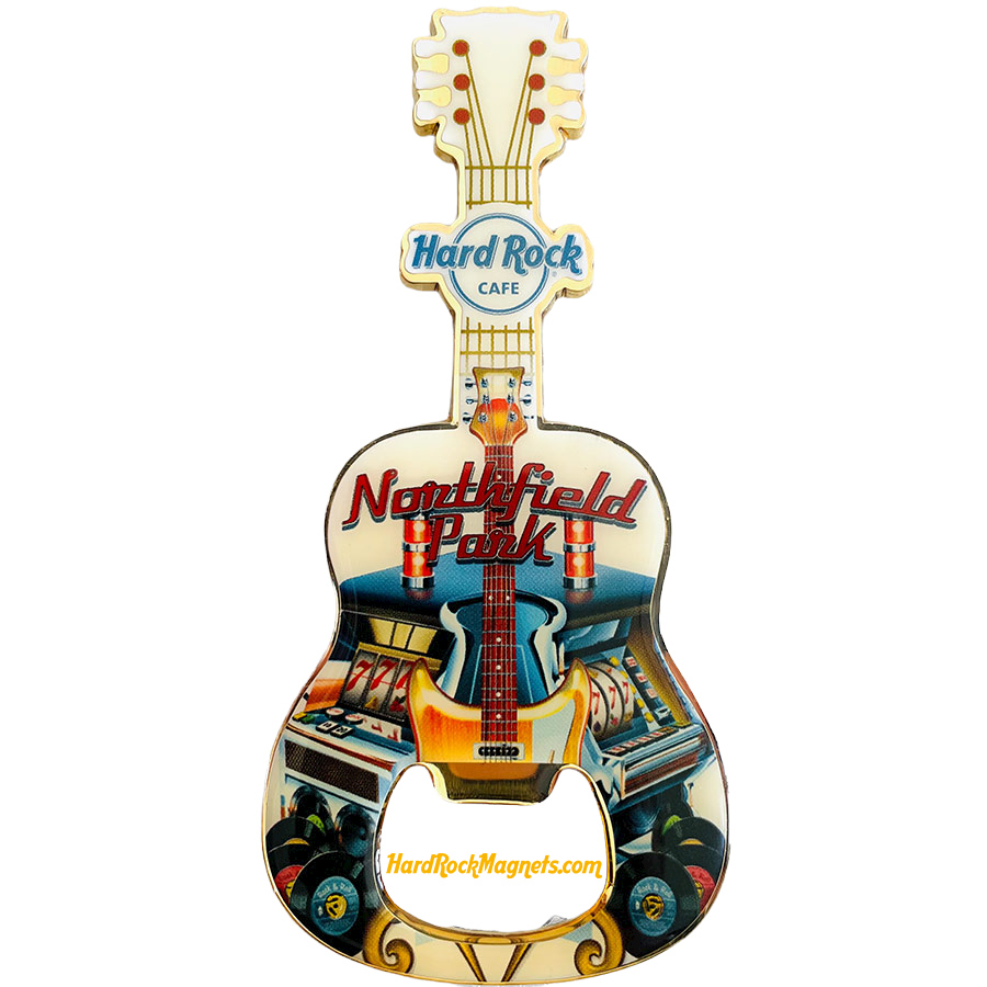 Hard Rock Cafe Northfield Park V+ Bottle Opener Magnet No. 1