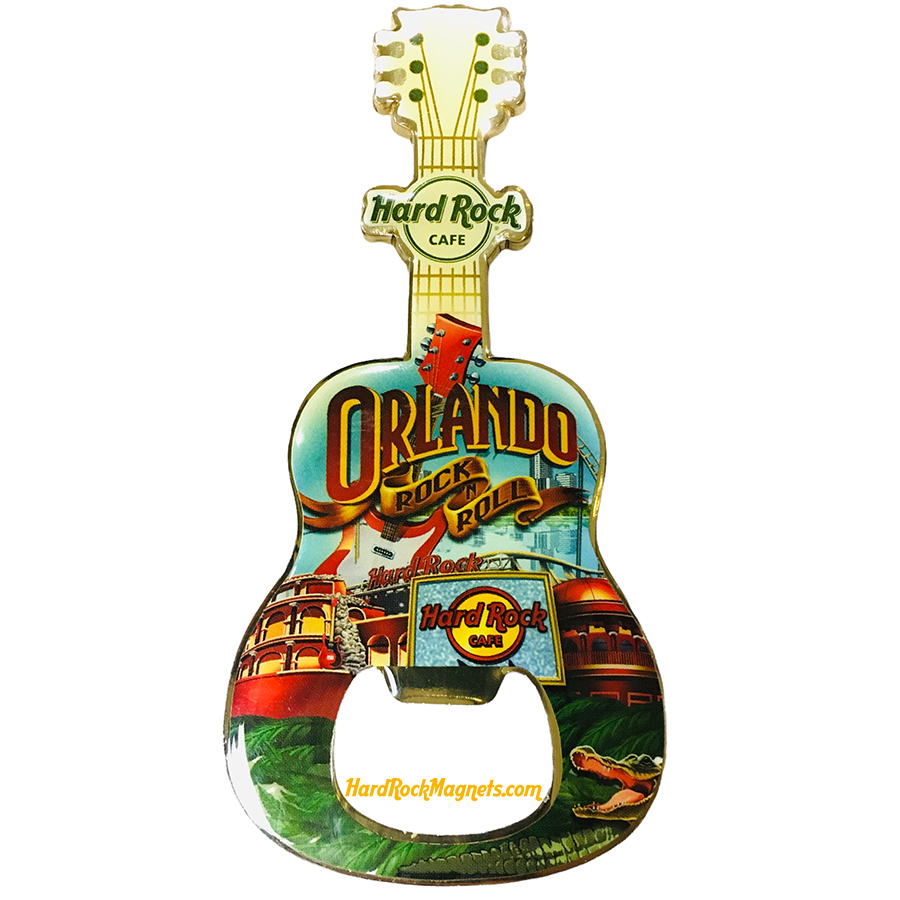Hard Rock Cafe Orlando V+ Bottle Opener Magnet No. 3