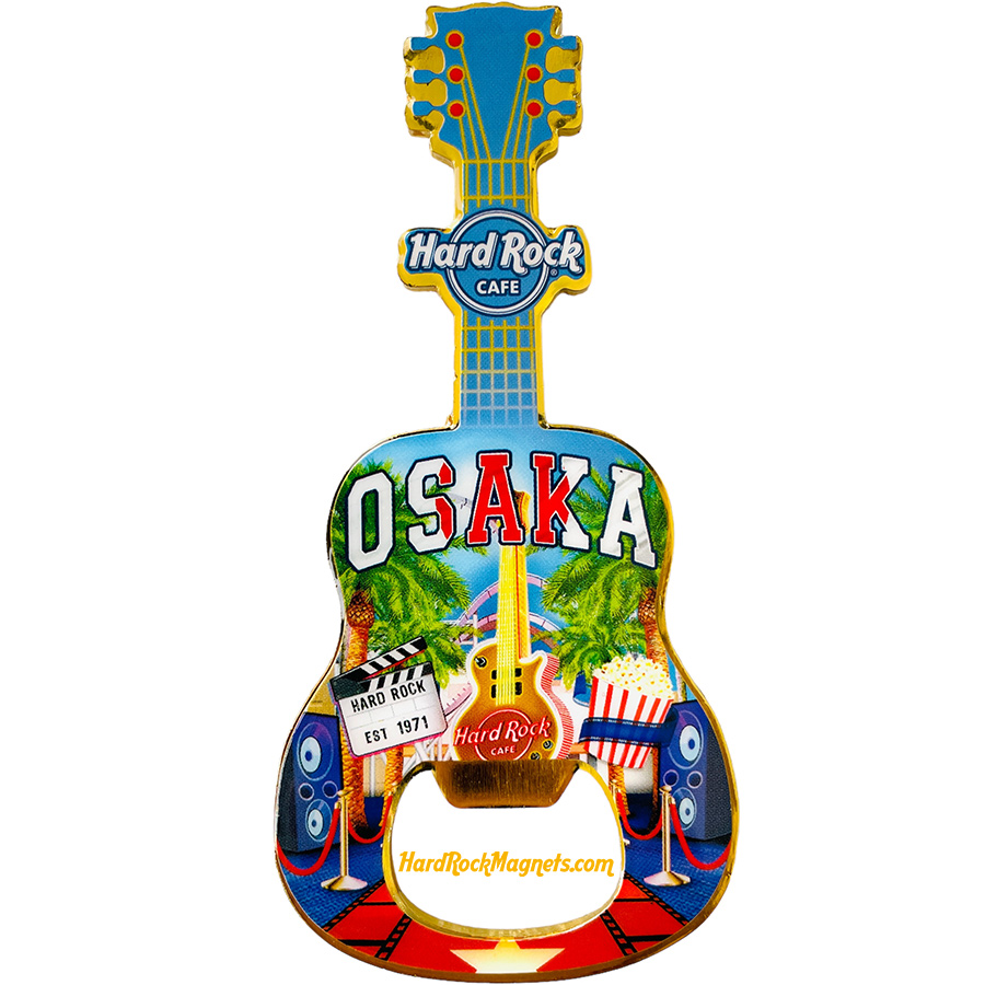 Hard Rock Cafe Osaka Univerval Citywalk V+ Bottle Opener Magnet No. 1 (V20 Version)