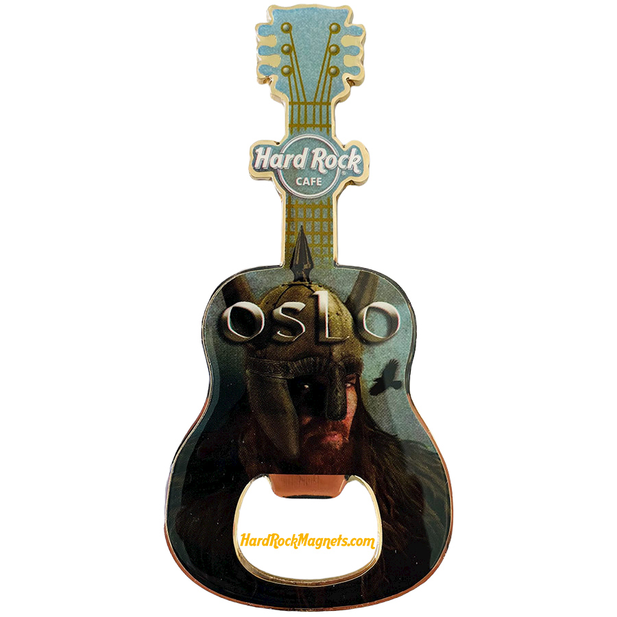 Hard Rock Cafe Oslo V+ Bottle Opener Magnet No. 6 (V16 version)