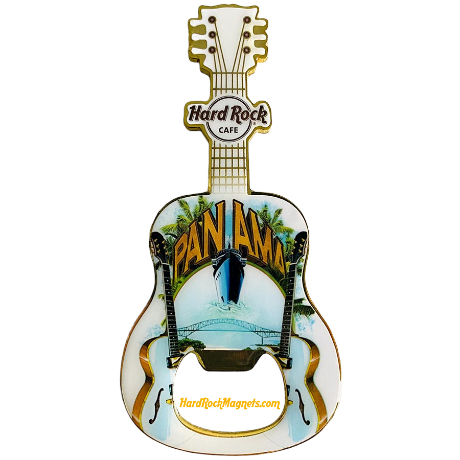 Hard Rock Cafe Panama V+ Bottle Opener Magnet No. 1