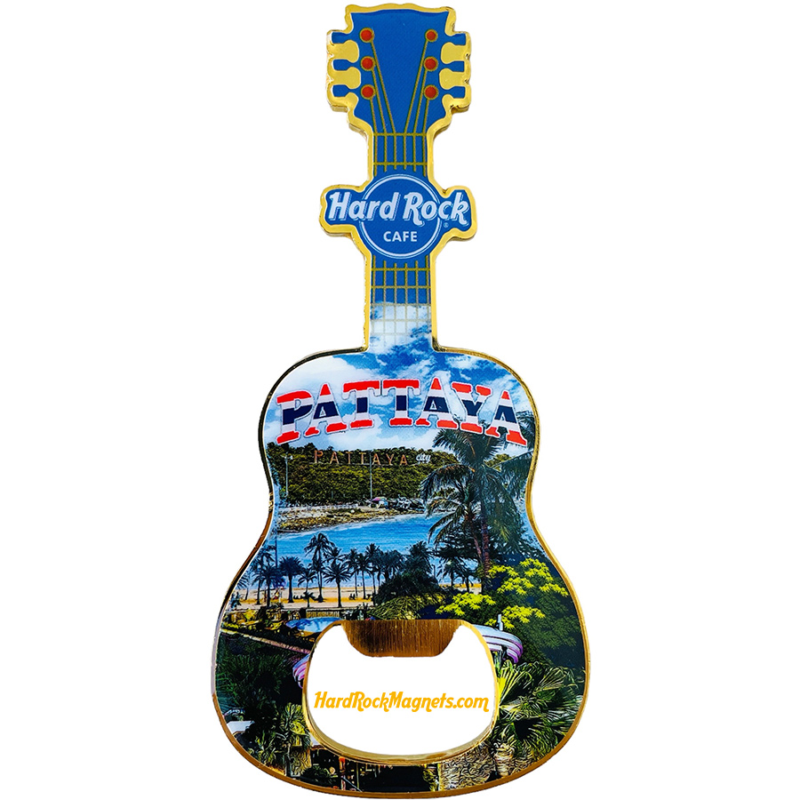 Hard Rock Cafe Pattaya V+ Bottle Opener Magnet No. 4 (V20 version)