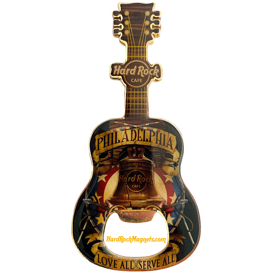 Hard Rock Cafe Philadelphia V+ Bottle Opener Magnet No. 1 (V8 version)