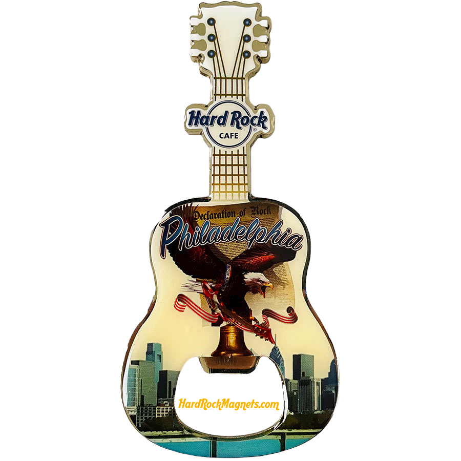 Hard Rock Cafe Philadelphia V+ Bottle Opener Magnet No. 3 (V15 version)