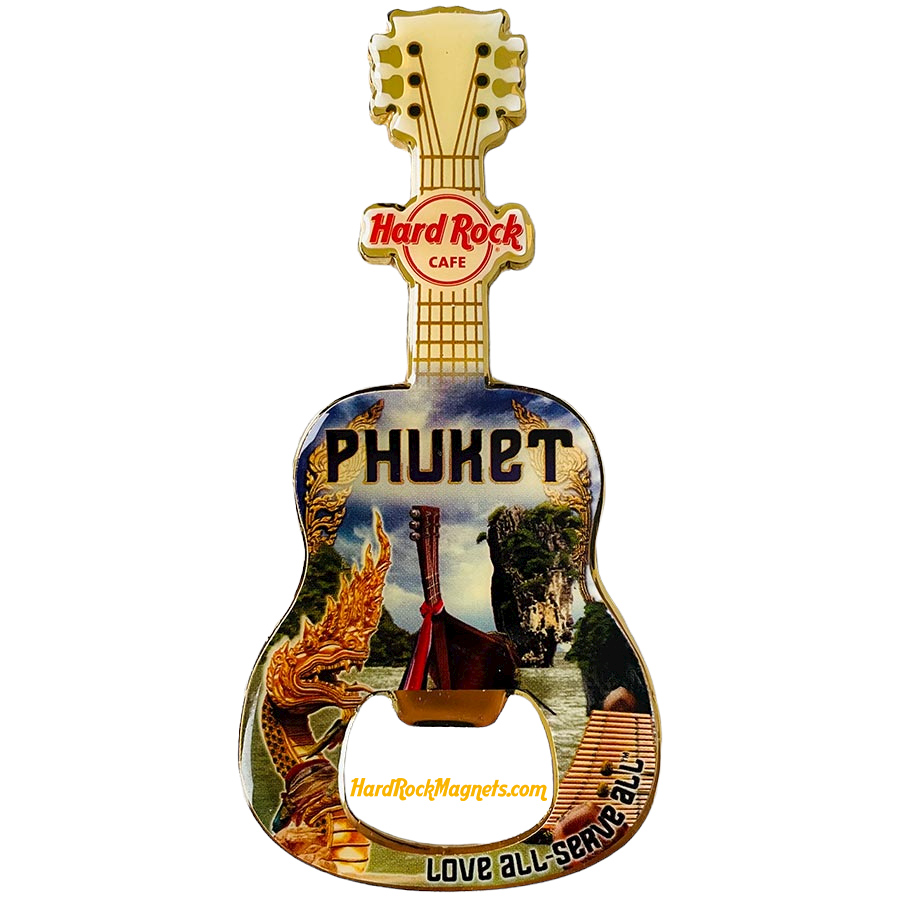 Hard Rock Cafe Phuket V+ Bottle Opener Magnet No. 1