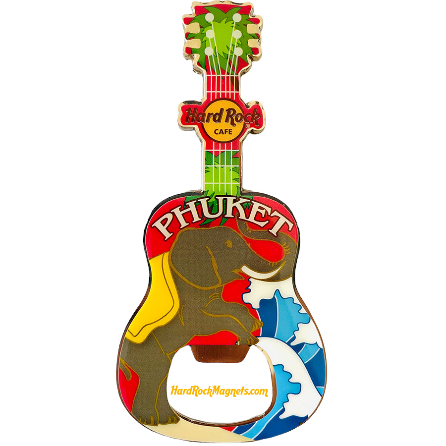 Hard Rock Cafe Phuket V+ Bottle Opener Magnet No. 7