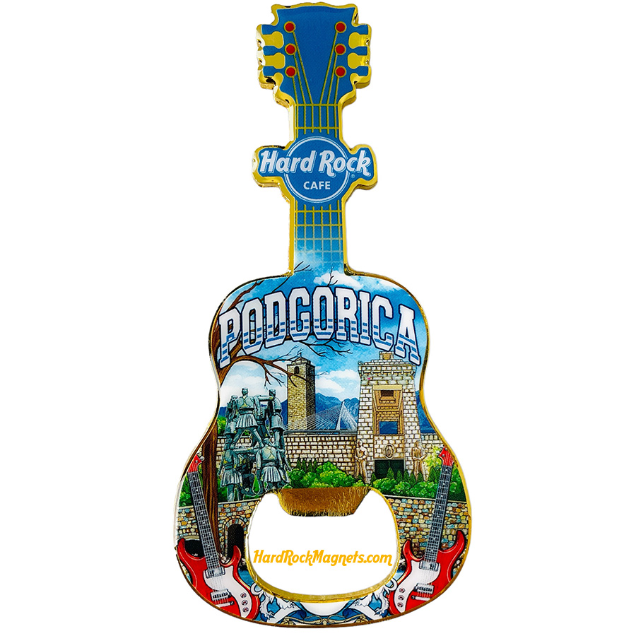 Hard Rock Cafe Podgorica V+ Bottle Opener Magnet No. 3 (V20 version)
