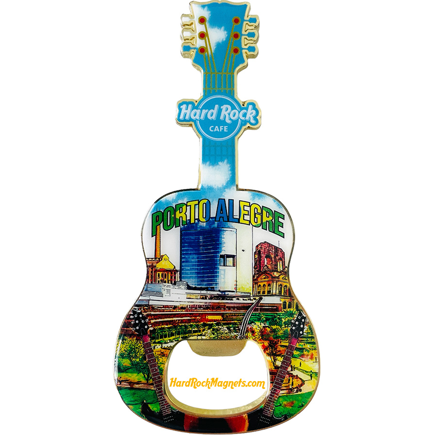 Hard Rock Cafe Porto Alegre V+ Bottle Opener Magnet No. 1 (V20 Version)