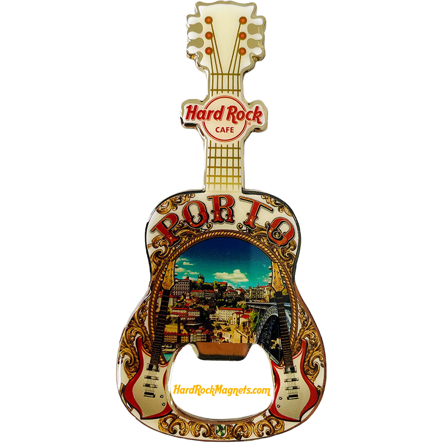 Hard Rock Cafe Porto V+ Bottle Opener Magnet No. 1