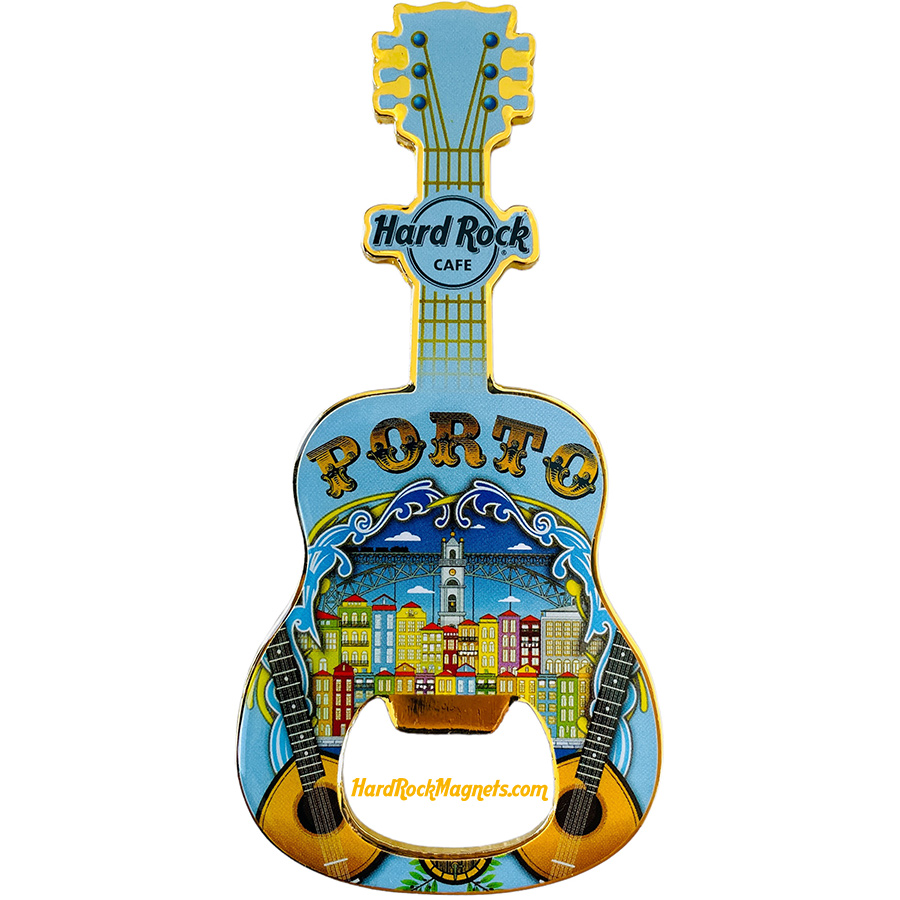 Hard Rock Cafe Porto V+ Bottle Opener Magnet No. 2