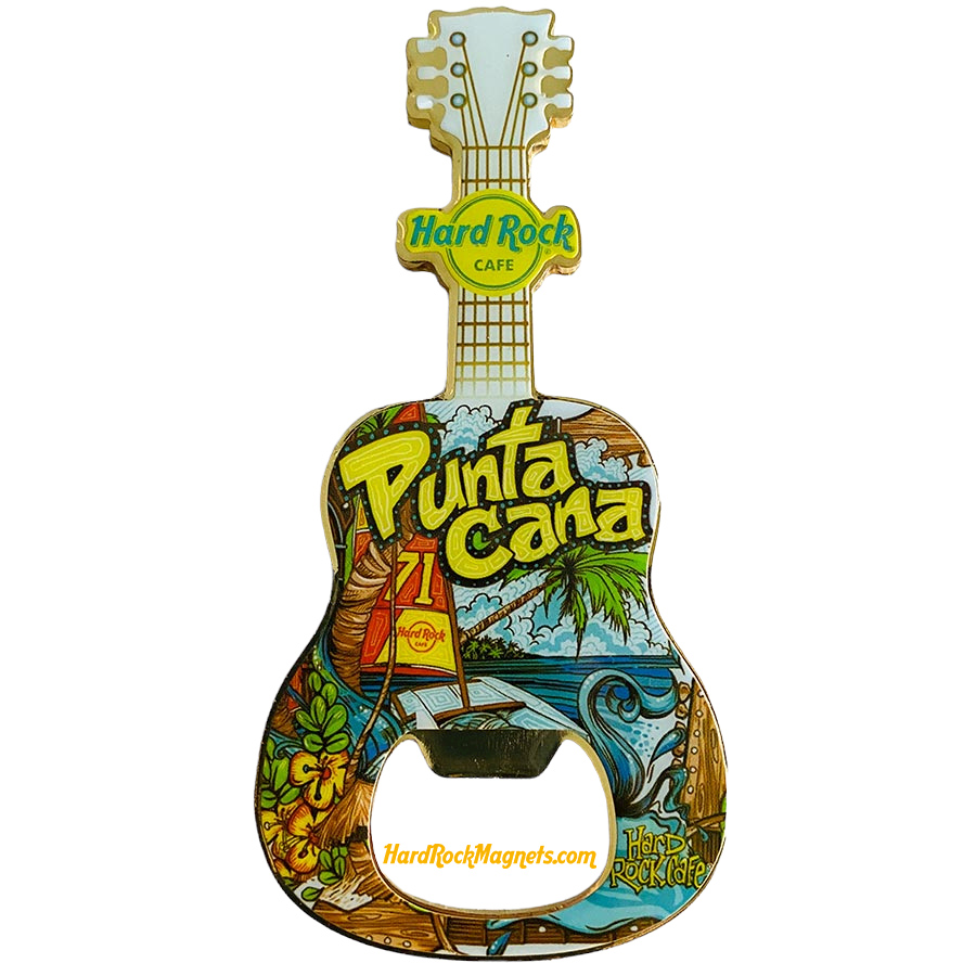 Hard Rock Cafe Punta Cana V+ Bottle Opener Magnet No. 2