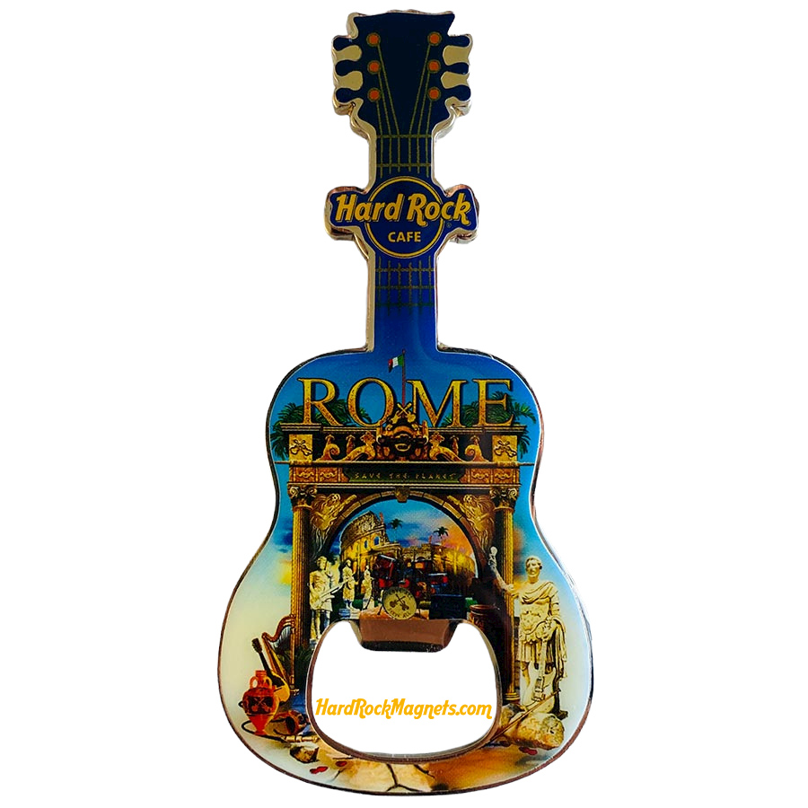 Hard Rock Cafe Rome V+ Bottle Opener Magnet No. 1 (V11 version)