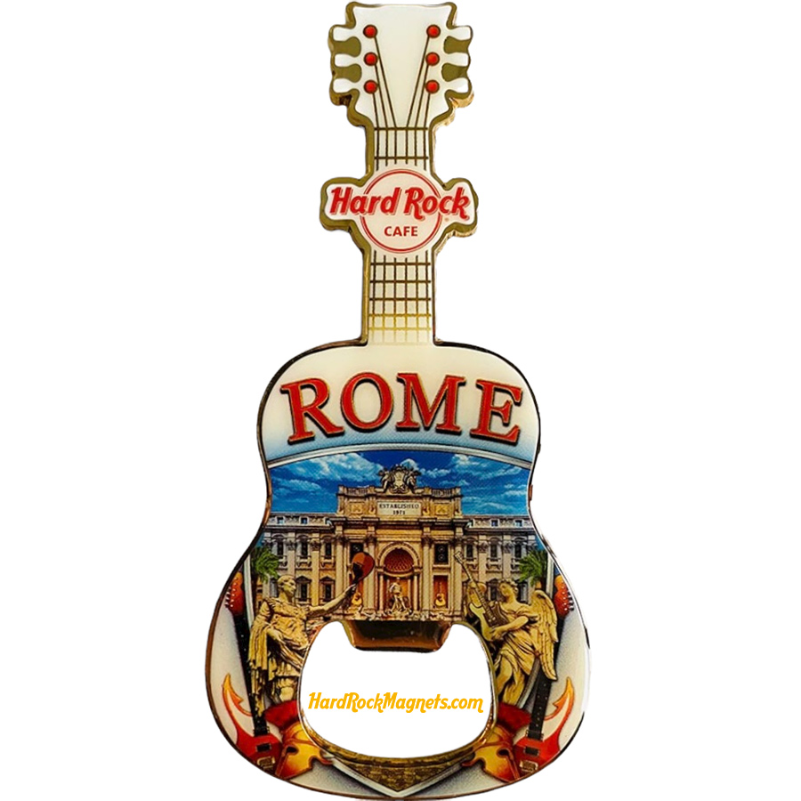 Hard Rock Cafe Rome V+ Bottle Opener Magnet No. 2 (V14 version)
